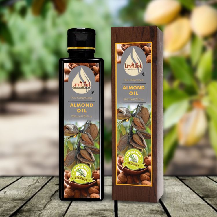 Best Cold-Pressed Almond Oil for Skin and Hair Front Packing