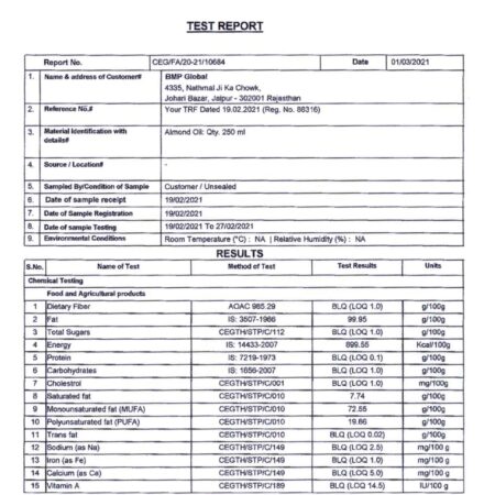 Best Cold-Pressed Almond Oil For Baby Massage Test report