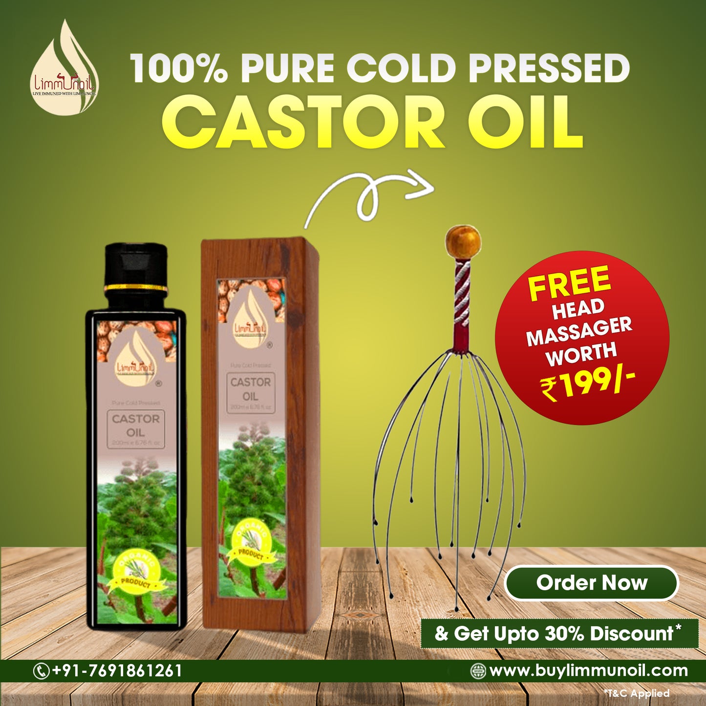Best Cold-Pressed Castor Oil for Skin & Hair
